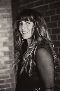 Black and white photo of author Jennifer Sodini.