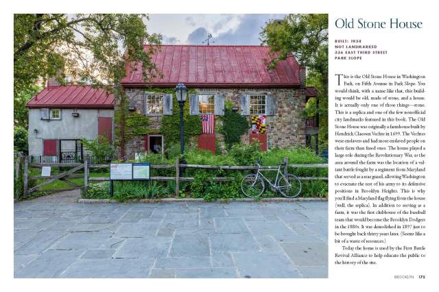 Hidden Landmarks of New York Interior spread #2 featuring the Old Stone House in Park Slope Brooklyn New York